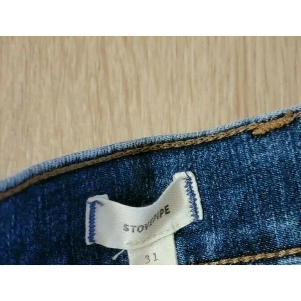 Madewell Womens Jeans Size 31 Stovepipe High Rise Straight Blue - Picture 3 of 4